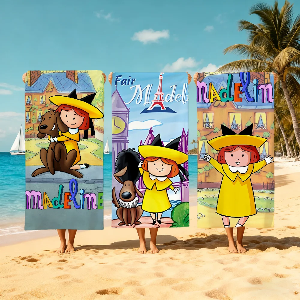 Cartoon M-Madeline CUTE Towel Beach L-Laser Quick Dry Soft Pool Towels Gift for Travel Gym Shower Camping sports