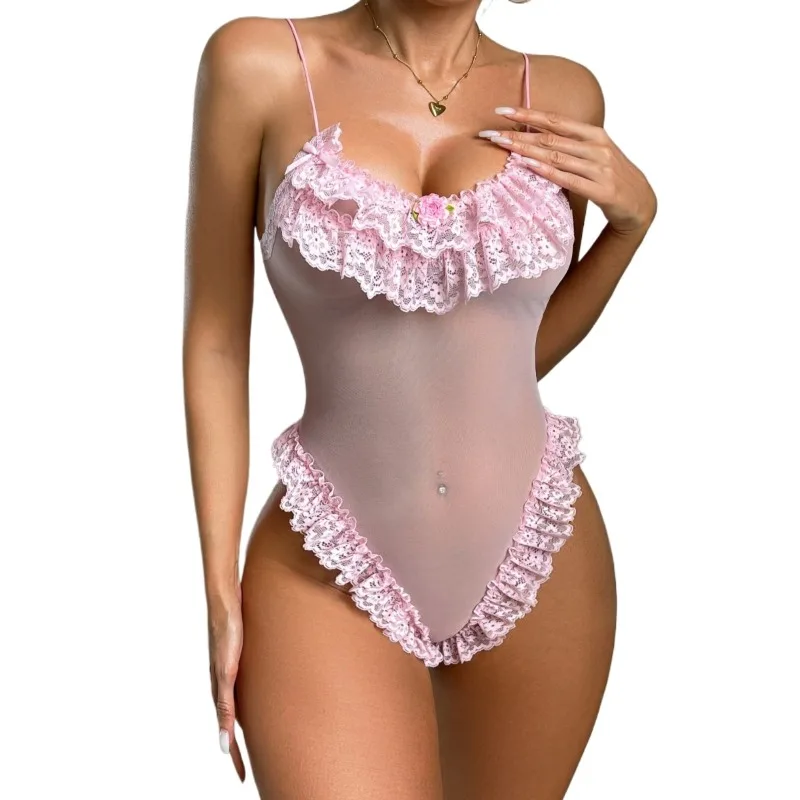 Tornova مثير حبال ارتداءها انظر من خلال يتوهم شبكة جوفاء المرأة نحيل عارية الذراعين جمع معا يغرق مغر بيجامة حميمة #6