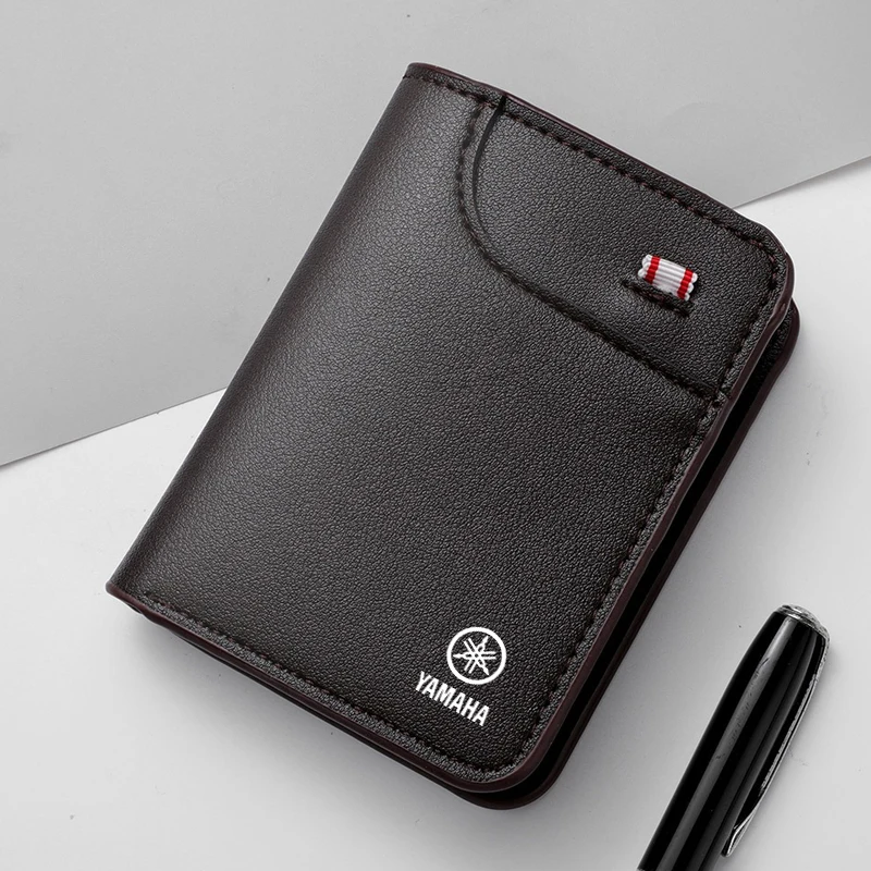 Leather Motorcycle Driver's Licence Organiser Insurance Card Holder Wallet Purse For  R1 R3 R6 R25 Mt-09 Mt07 XMAX Tracer