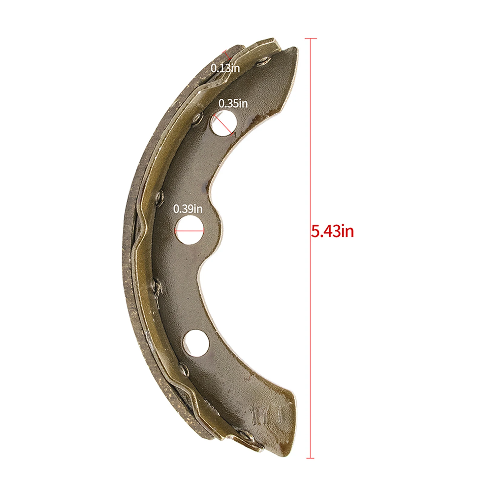 Golf Cart Rear Brake Shoes for Club Car DS & Carryall (Manual Adjust) 1981-1994 OEM# 101146302,