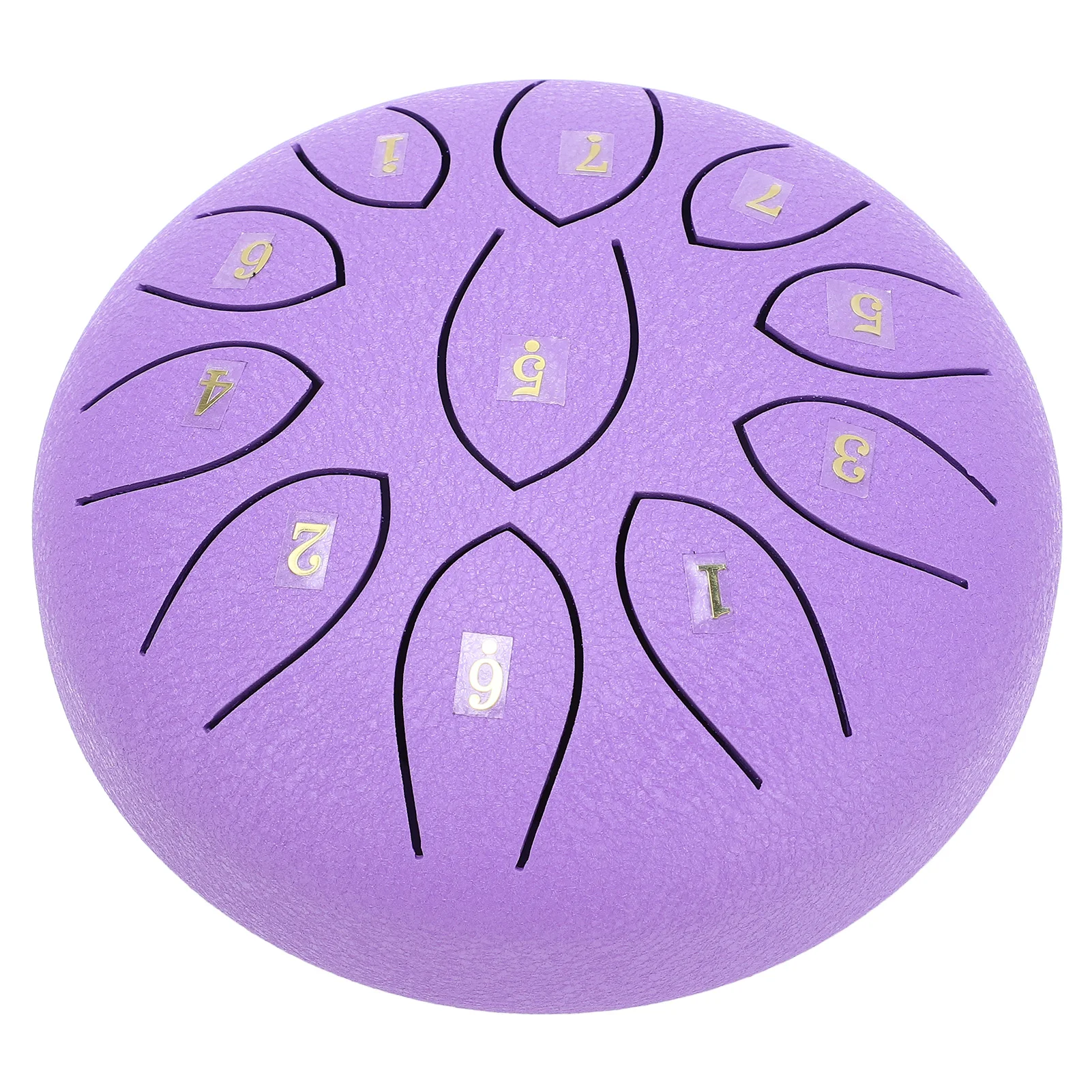

Steel Tongue Drum 6in 11 Tones Purple Outdoor Garden Mini Percussion Instrument with Mallets Stand Finger Picks Spare Scale