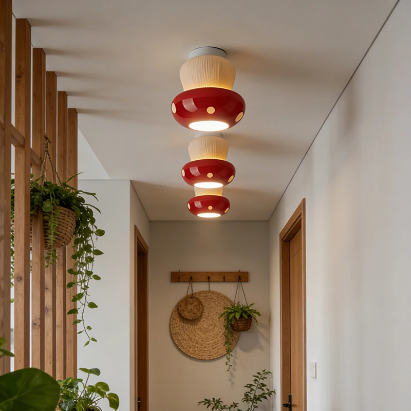 Dopamine Mushroom-shaped Hallway Light Balcony Corridor Light Coffee Shop Dessert Shop Children's Room Ceiling Light