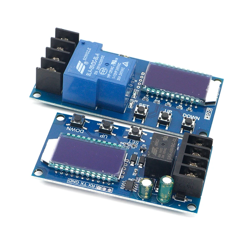 10A 30A 6-60V Lead-acid Solar Storage Battery Charger Control Module Digital Overcharge Protection Control Switch LED indicator