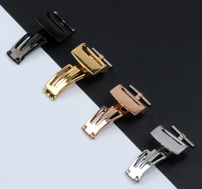 Folding Clasp Buckle for AP GA2100 18mm 20mm AP Rubber  Watch Band Strap Accessories Fold Stainless Steel  Metal Buckle