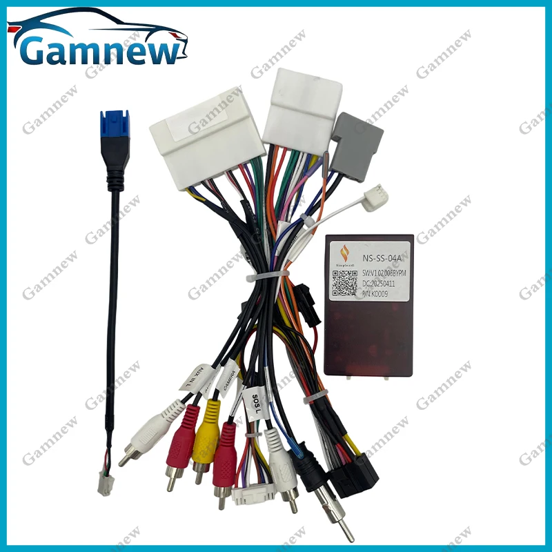Car 16pin Wiring Harness Adapter Canbus Box Decoder Android Radio Power Cable For Nissan X-Trail Teana Altima Murano Maxima