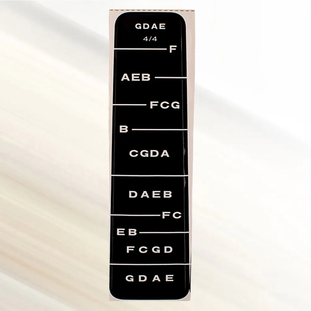 10Pcs Fiddle Finger Guide Stickers Reusable Violin Fingerboard Tape for New Learners Free Removal Scale Note Marker