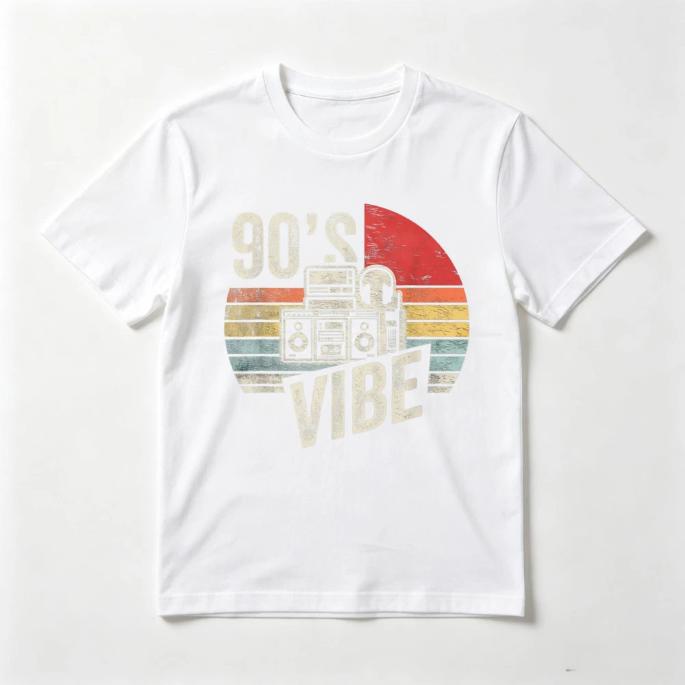 Vintage 1990s Theme Music Vibe Party Sound Recorder Graphic T-Shirt Old School Casual Fashion Classics Tshirt Man Women Tee