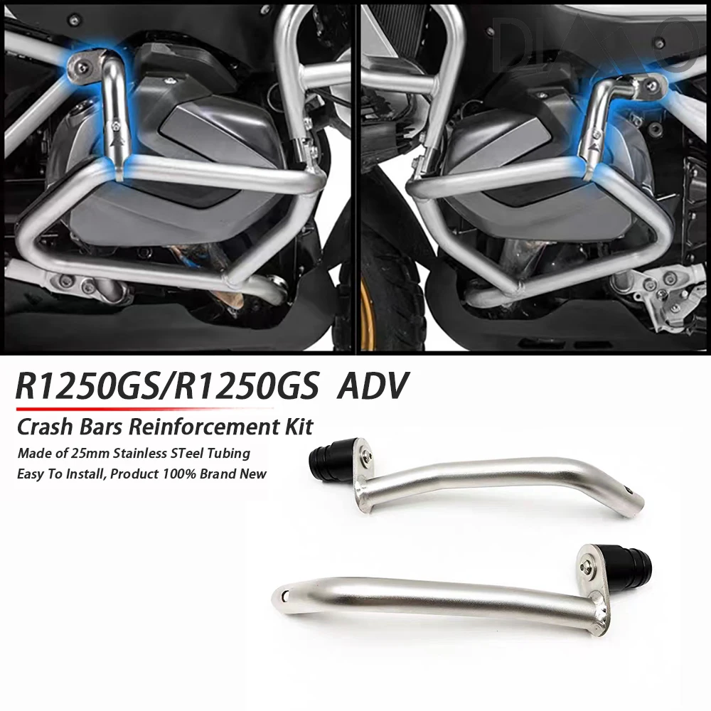 Motorcycle Engine Crash Bar Bumper Frame Protection Reinforcements Bar Kit For BMW R1250GS R 1250 GS GSA R1250GSA Adventure ADV