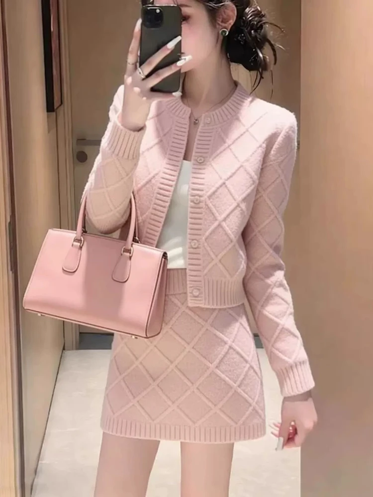 Dress Set Luxury Burgundy Trousers Suit Professional Early Autumn For Elegant Glamorous Classic Sophisticated Chic Skirt