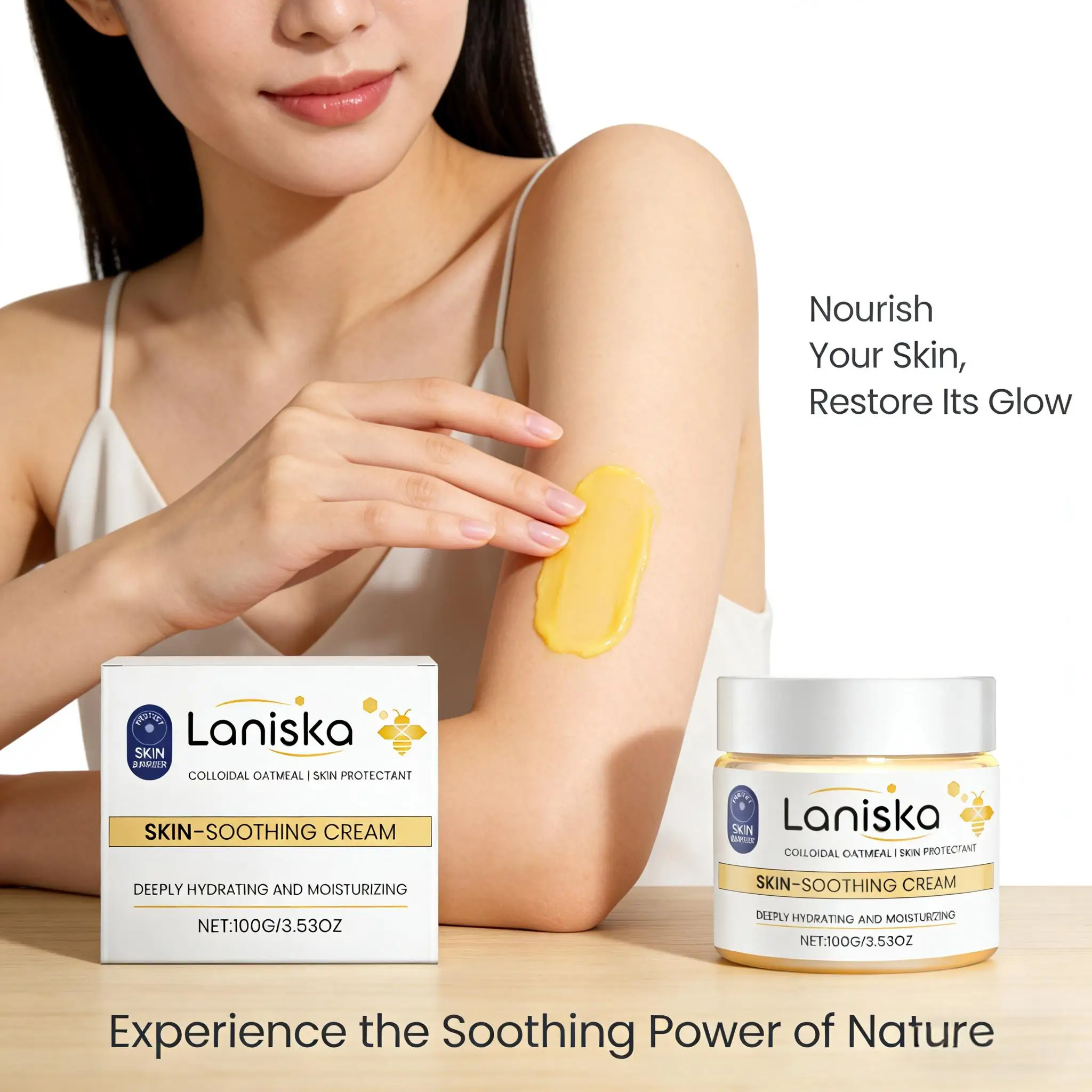 Skin Soothing Cream Relieve Itchiness Reduce Redness Repair Discomfort Improve Dryness Crack Strengthen Barrier Body Care Lotion