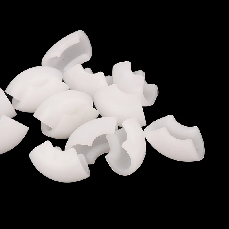 20pcs/lot U-shaped Tube Rear Pad 10mm Pipe Clamp Non-slip Furniture Leg Pads Plastic Chair Leg Caps Sock Stool Anti-front Tilt