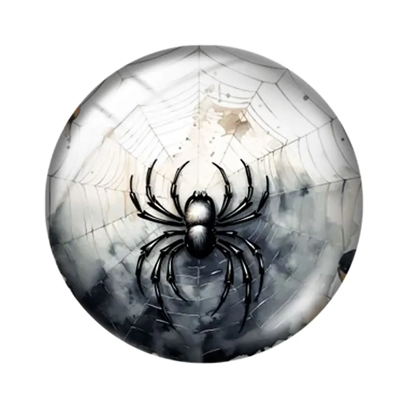 Watercolor Spider 12/18/20/25mm glass cabochon  bracelet pendant rings for jewelry demo earrings back Making findings view 4