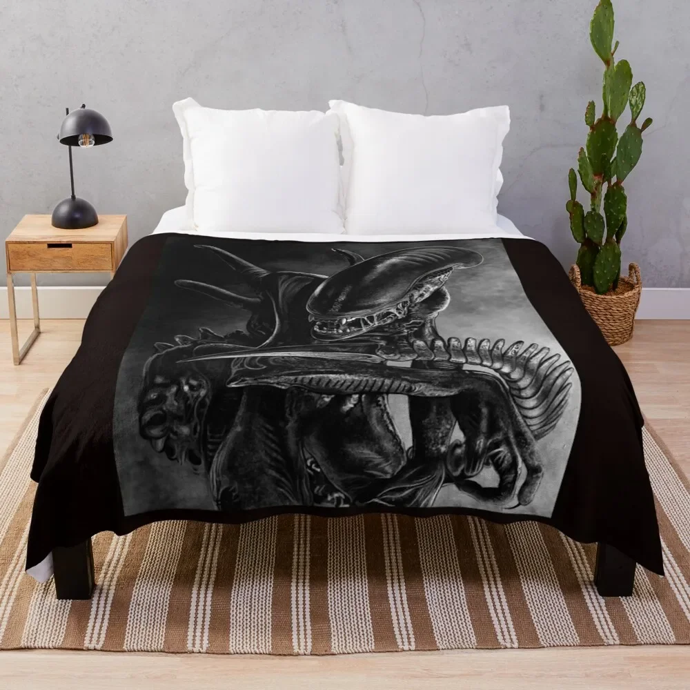 

Xenomorph Throw Blanket Summer blankets and throws Vintage Comforter Blankets