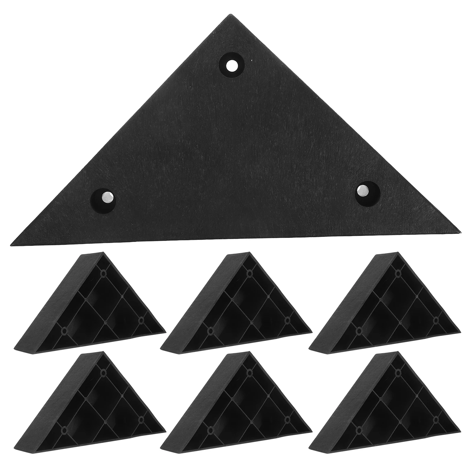 

8 Pcs Furniture Legs Bed Replacement Chair Risers Sofa Feet Protectors Abs Couch Durable Plastic Nonslip Triangle
