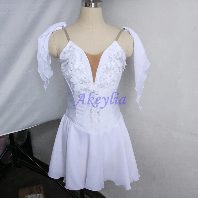 

White Cupid Ballet Stage Costume,Talisman Professional Ballet Costume Dress Diana And Acteon Variation Ballet Dress Attire Skirt