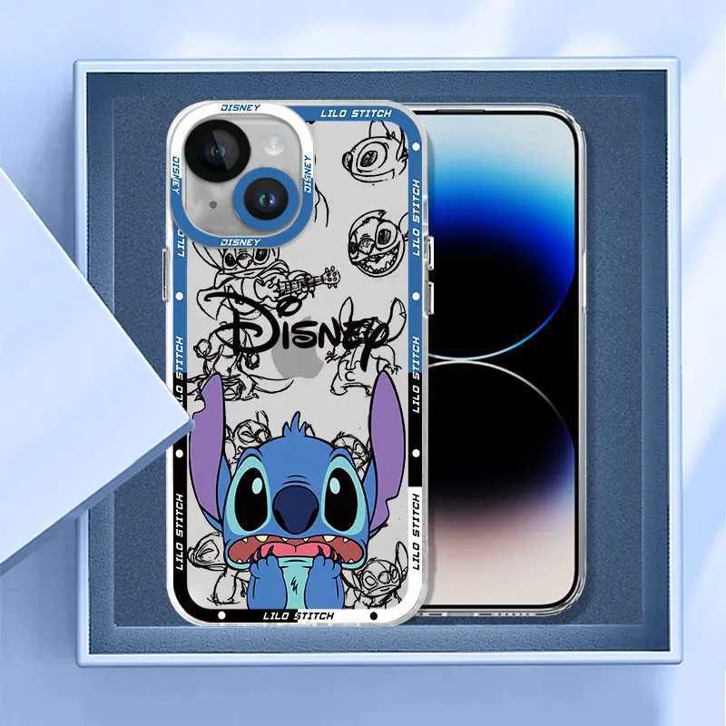 Funda de teléfono Disney Stitch The Baby para iPhone 14 Plus, XR, X, 13 Pro Max, 12 Mini, 11 Pro, XS Max, 7, 8 Plus, 15