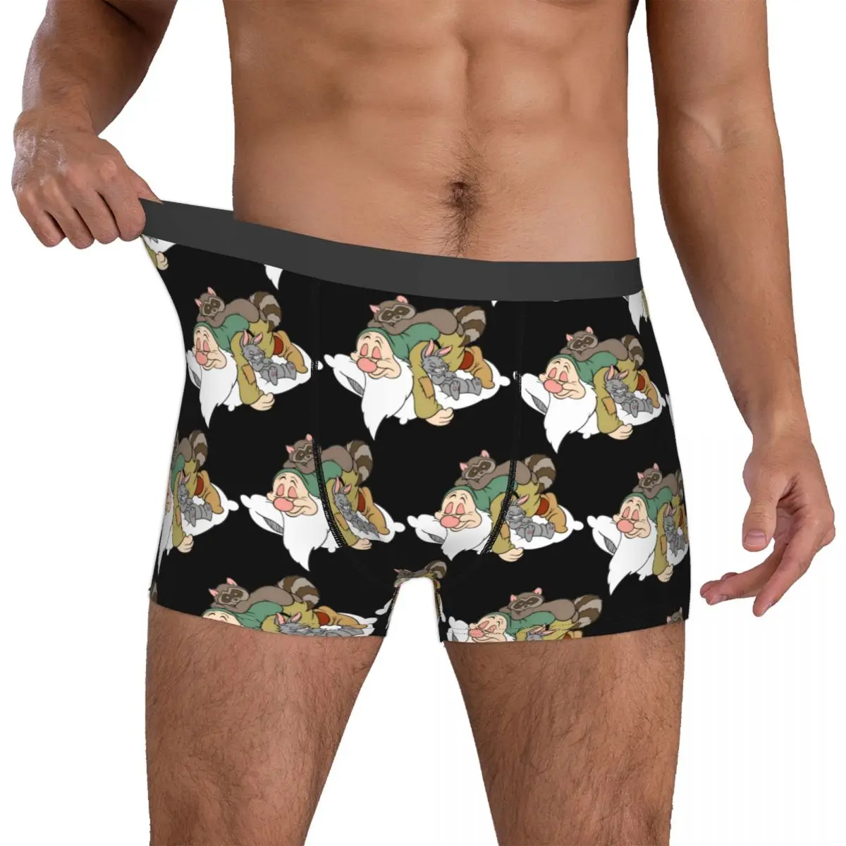 

Custom Seven Dwarfs Underwear Men Printed Sleepy Boxer Briefs Shorts Panties Breathable Underpants