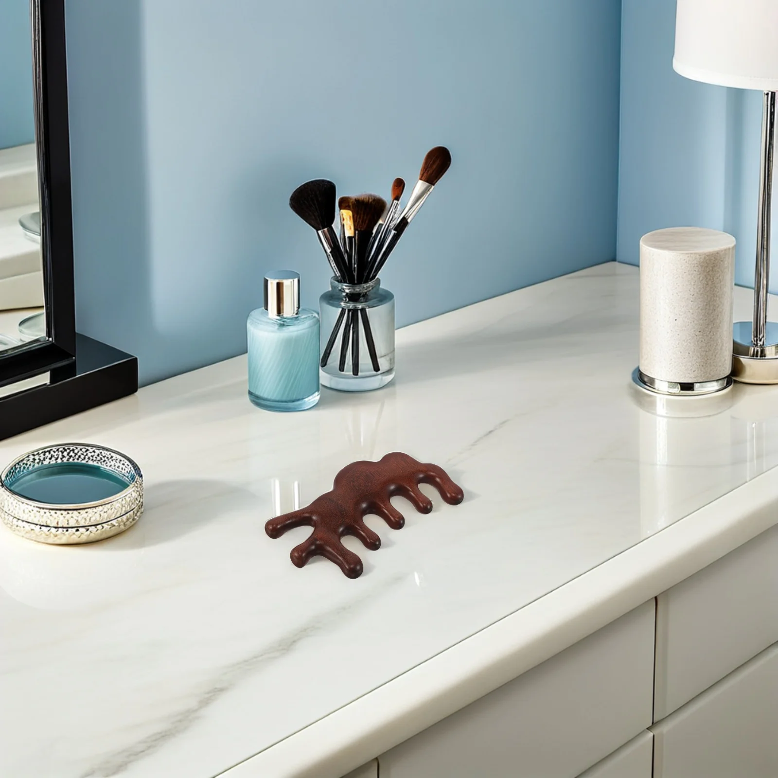 

Массажная расческа из сандалового дерева с широкими зубьями, деревянная расческа для волос на коже головы, гладкая закругленная зубная голова, шея, руки, нога, меридиан, инструмент, расческа для кожи головы