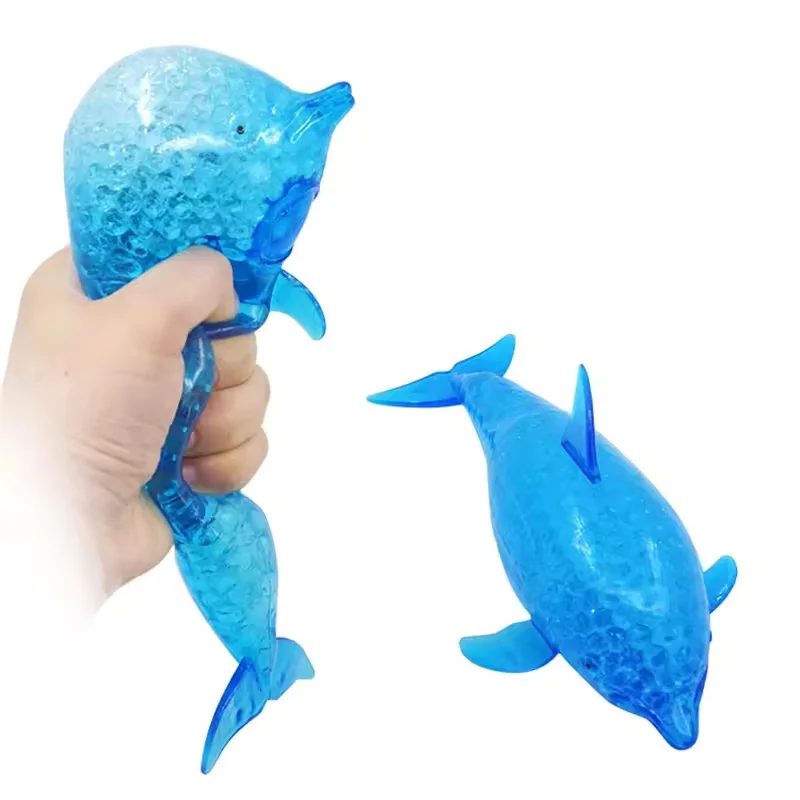 Squishy Shark Stress Balls Dolphin Squeeze Ball Stretchy Stress Squish Ball Sea Animal Squeeze Squishy Toys for Adults