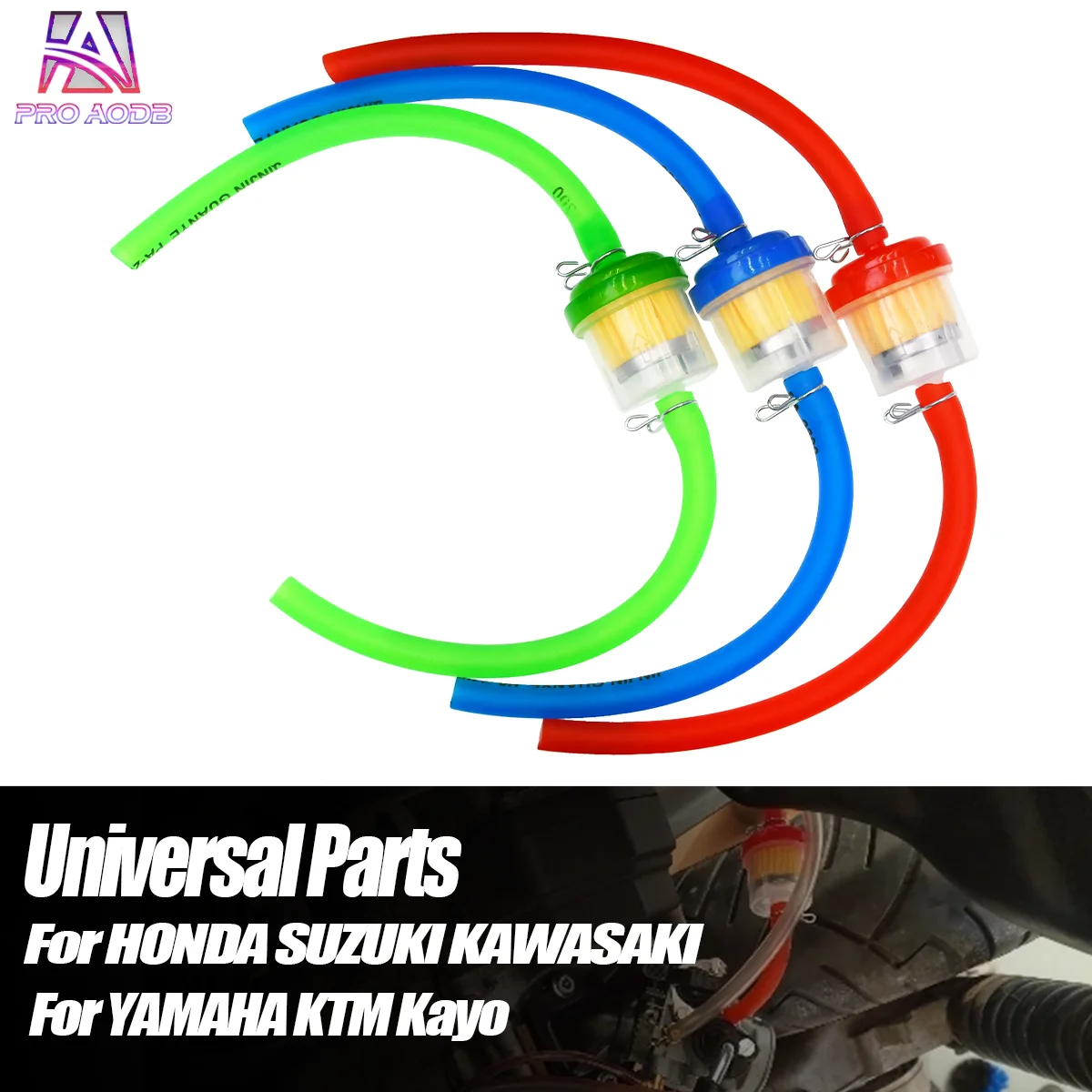 Transparent Universal 6mm Inline Gas Fuel Filter Impurity Removal For Scooter Moped Dirt Bike ATV Motorbike Repair Parts