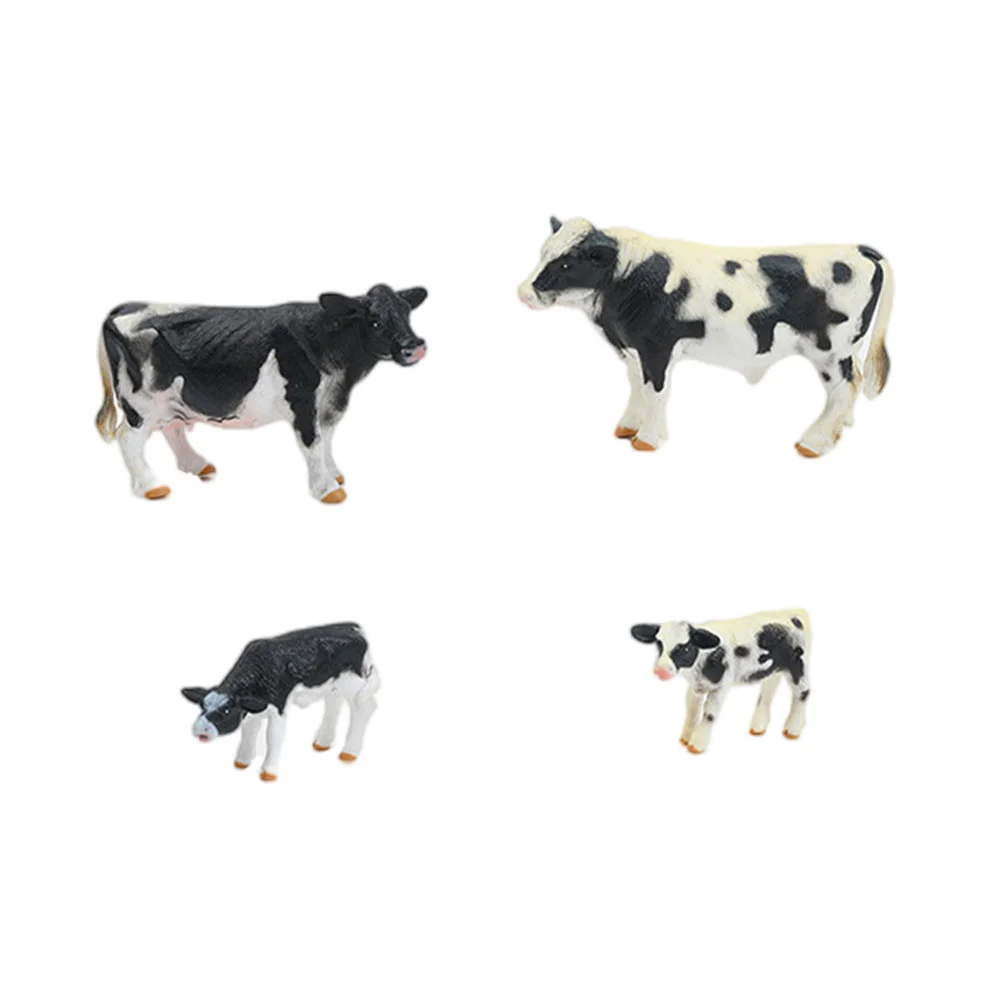 Cow Model Fake Imitation Models Simulation Adornments Pvc Children Animal