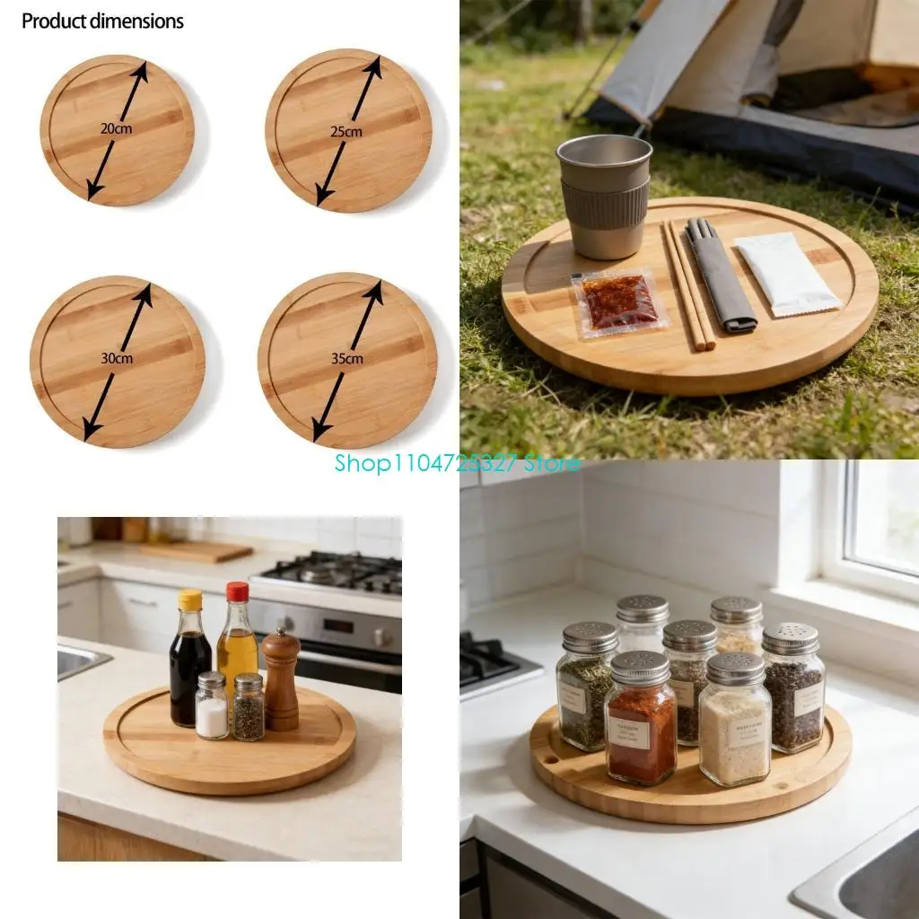 D8KF Denial Assembly Oaken Whirling Platform for Condiments in Kitchen Highlighting Quick Turn Stability Plan