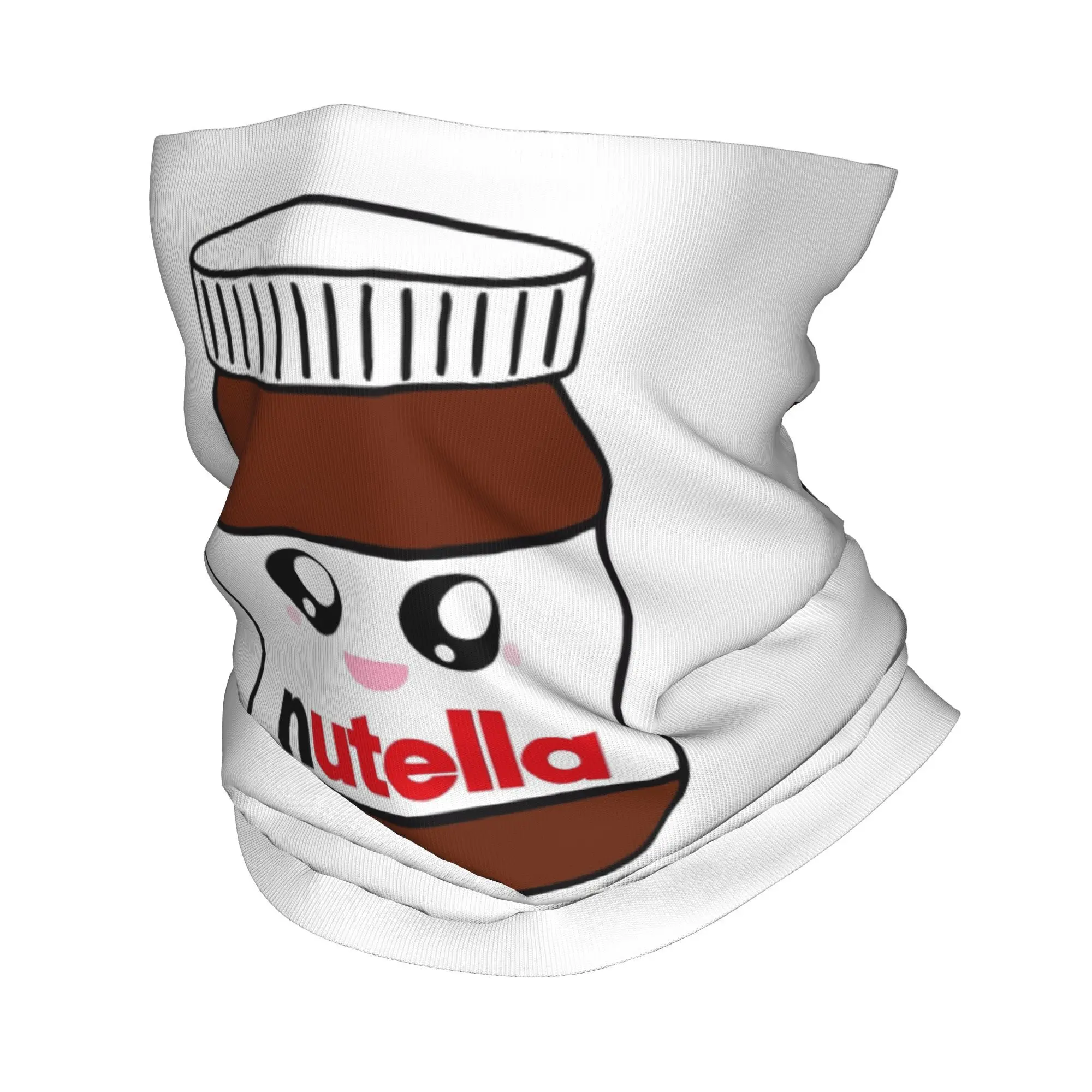 Nutella Bandana Neck Gaiter Printed Mask Scarf Multifunction Headwear Running For Men Women Adult Breathable