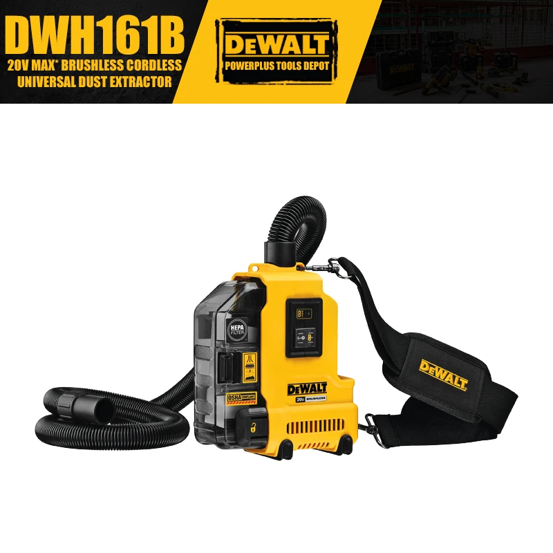 DEWALT DWH161B Extractor de polvo Universal inalámbrico sin escobillas 20V herramientas eléctricas DWH200D Kit de tubo de extracción de polvo con manguera