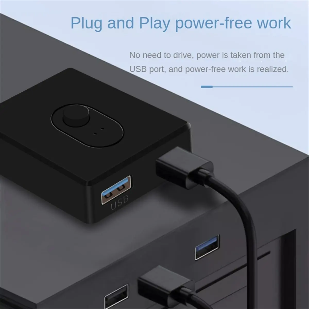 ●USB 3.0 KVM Switch 1X2/2X1 Switch Switcher USB Splitter Shared Controller for Laptop Computer Printer Keyboard Mouse, A-ABFB