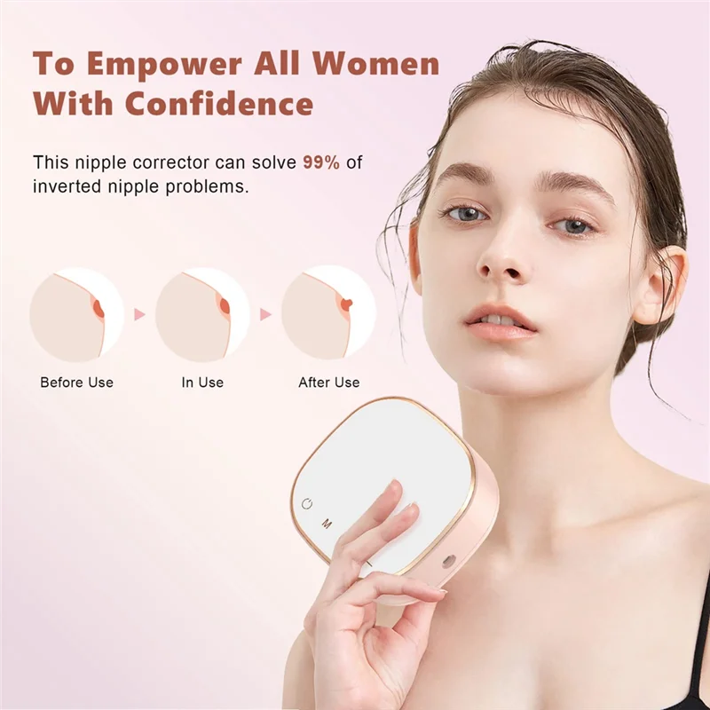 Corretor de mamilo invertido elétrico N18R portátil Niplette correto mamilos planos e invertidos com facilidade para ajudar a amamentação