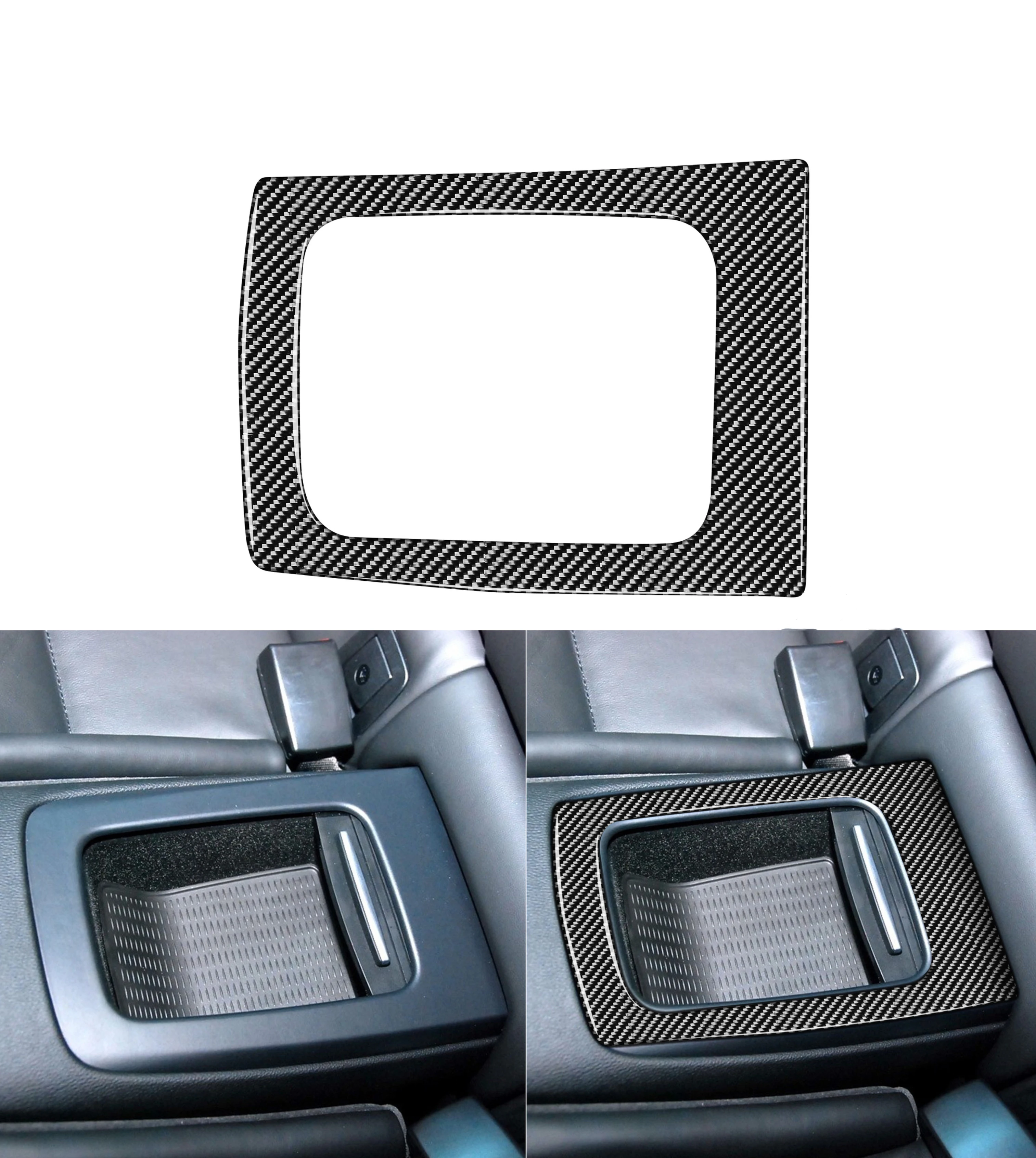 

Carbon Fiber Car Rear Row Storage Box Frame Trim Fit For BMW 3 Series E90 E92 E93 M3 2 Door 2005-2013 Decoration
