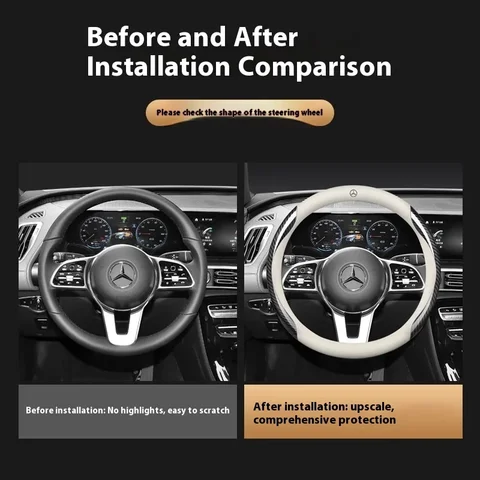 8 best sales w204 steering wheel cover - №6