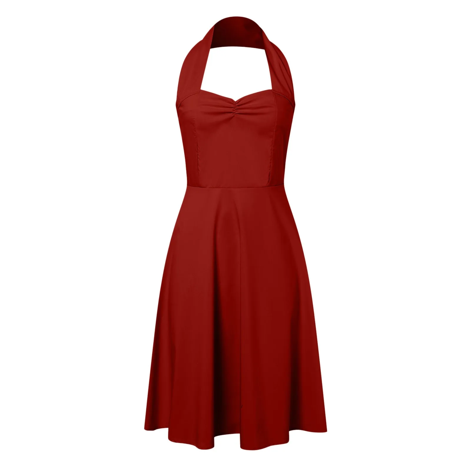 Vestido Rojo Sexy con tirantes y cuello cuadrado para mujer, vestidos cortos ajustados sin mangas, elegantes, para fiesta de noche, verano 2024