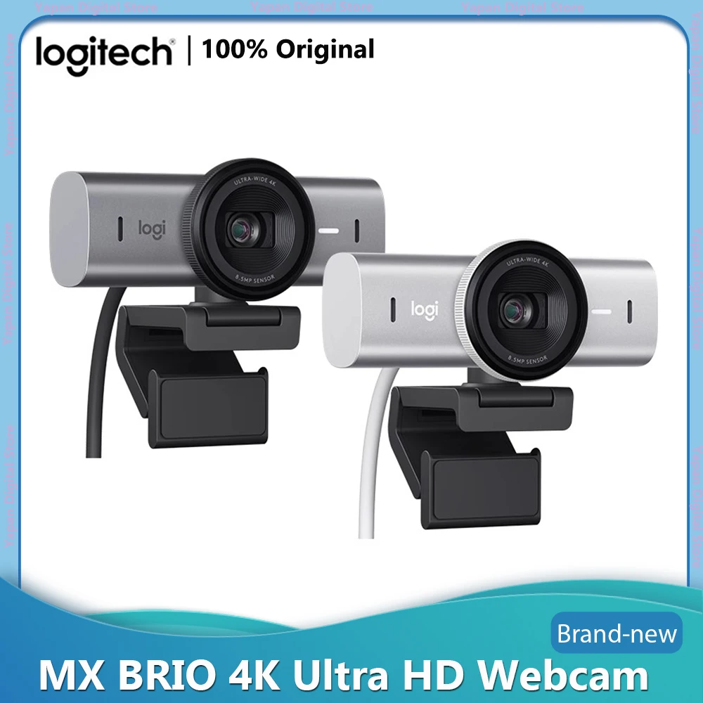 Logitech MX Brio Network Camera 4K Ultra HD Live Camera Office Video Conference Camera 4K/30fps 1080p/60fps Built in lens cover