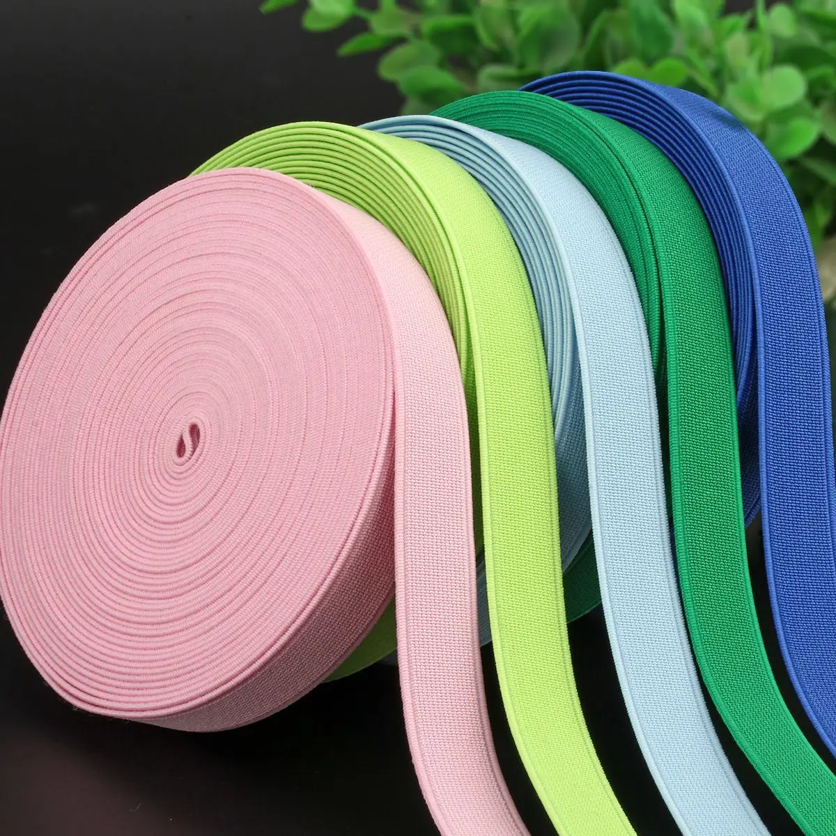 

Elastic Band for Sewing Clothes Elastics Thread Needlework Plain Weave Woman Waist Belt 1.5cm Color Elastic Cord Bra Straps