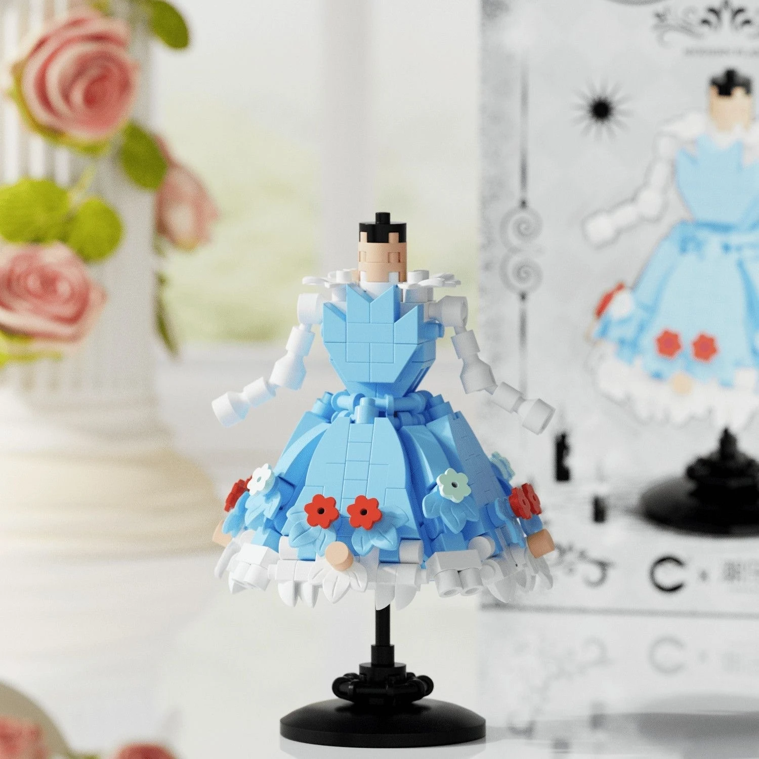 Lolita Clothes Building Blocks Toys Lolita Dress Model Tabletop Decorations Anime Peripheral Building Blocks