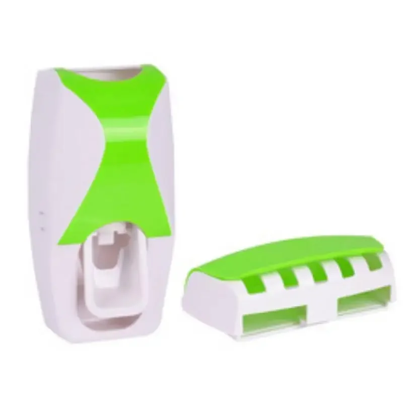 1PC Automatic Toothbrush Dispenser Wall Mount Toothpaste Squeezer and Toothbrush Holder Set for Kids Family Bathroom Use