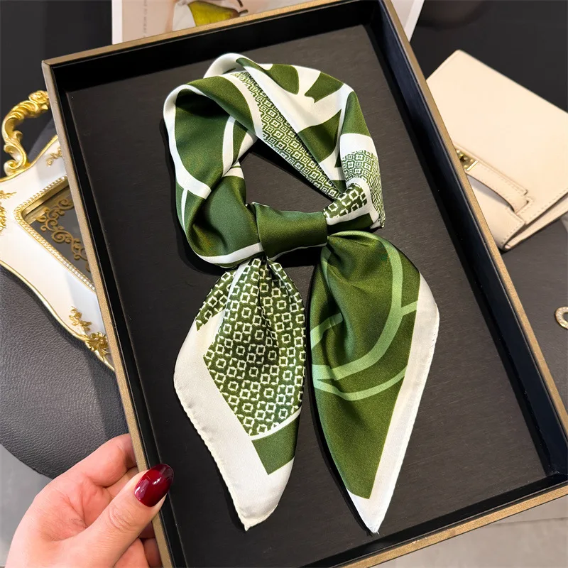 Роскошный дизайн, шарф с принтом, женские шелковые шарфы, бандана, хиджаб, шейный платок, шаль, платок, повязка для волос, платок, женская накидка Роскошный дизайн, шарф с принтом, женские шелковые шарфы, бандана, хиджаб, шейный платок, шаль, платок, повязка для волос, платок, женская накидка