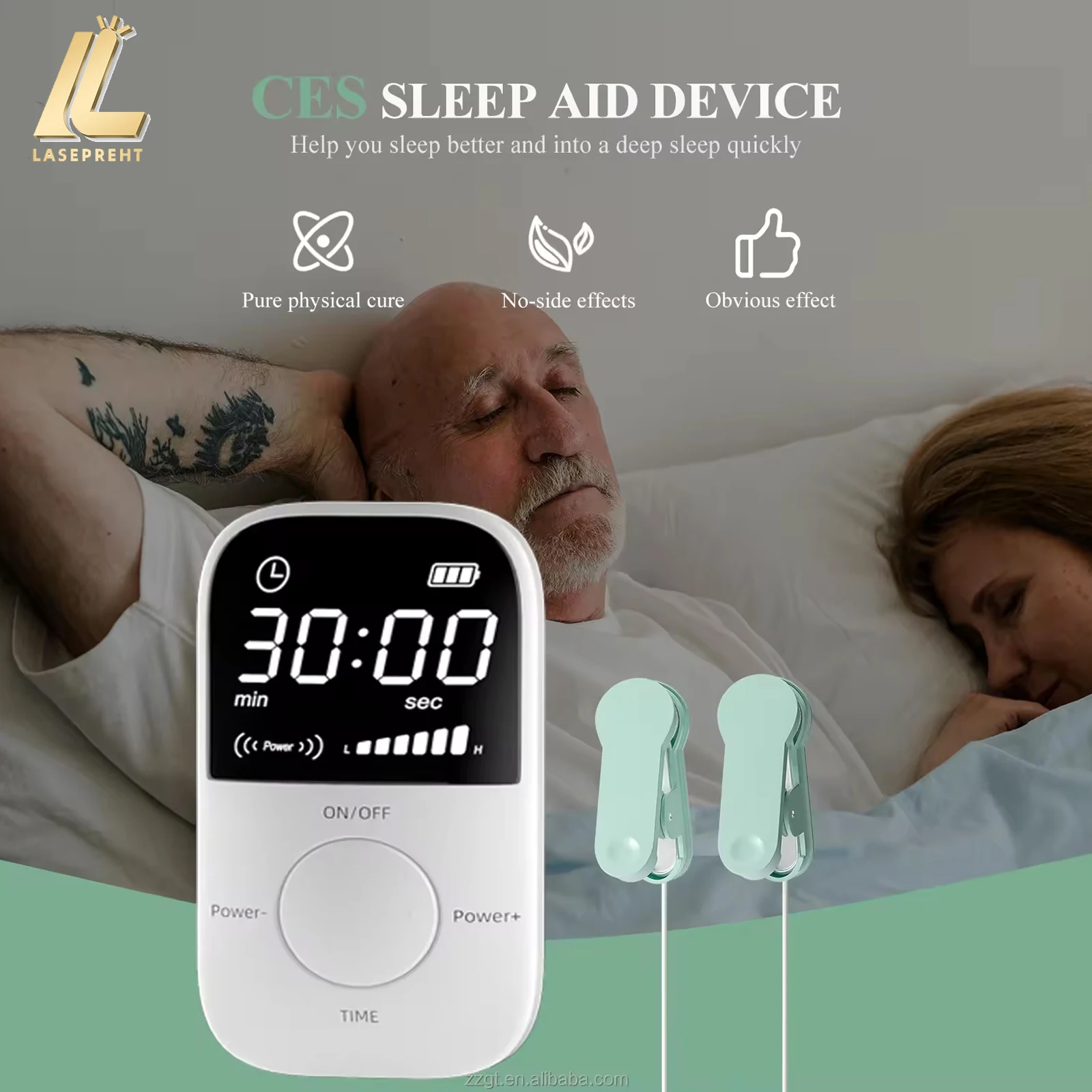 

LASEPREHT Sleep Care Anti-Snoring Device Snoring Solution Sleep Device Hypnosis Machine Insomnia Relief Therapy