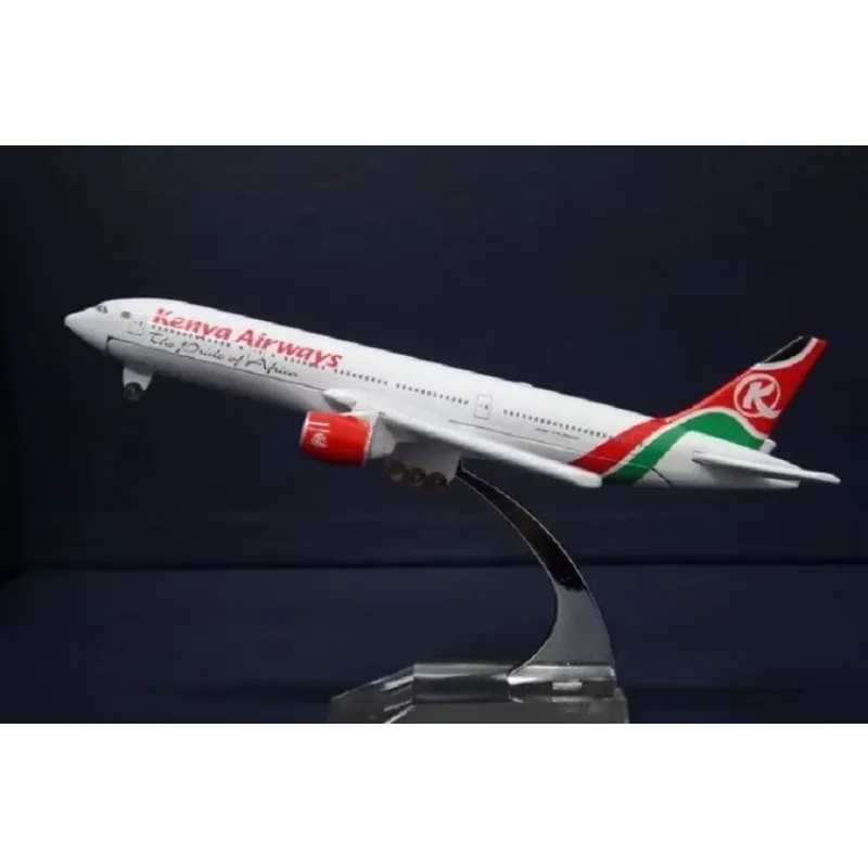 Size1:400  plane model B777 Kenya route aircraft B777 Metal simulation airplane model for kid toys Christmas gift