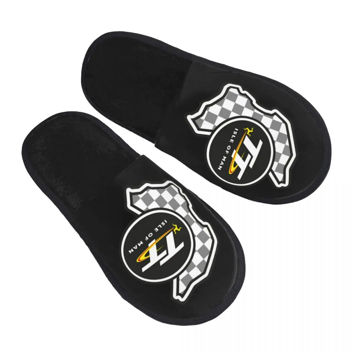 

Custom Isle Of Man TT Cozy Scuff With Memory Foam Slippers Women Motorcycle Races Hotel House Shoes