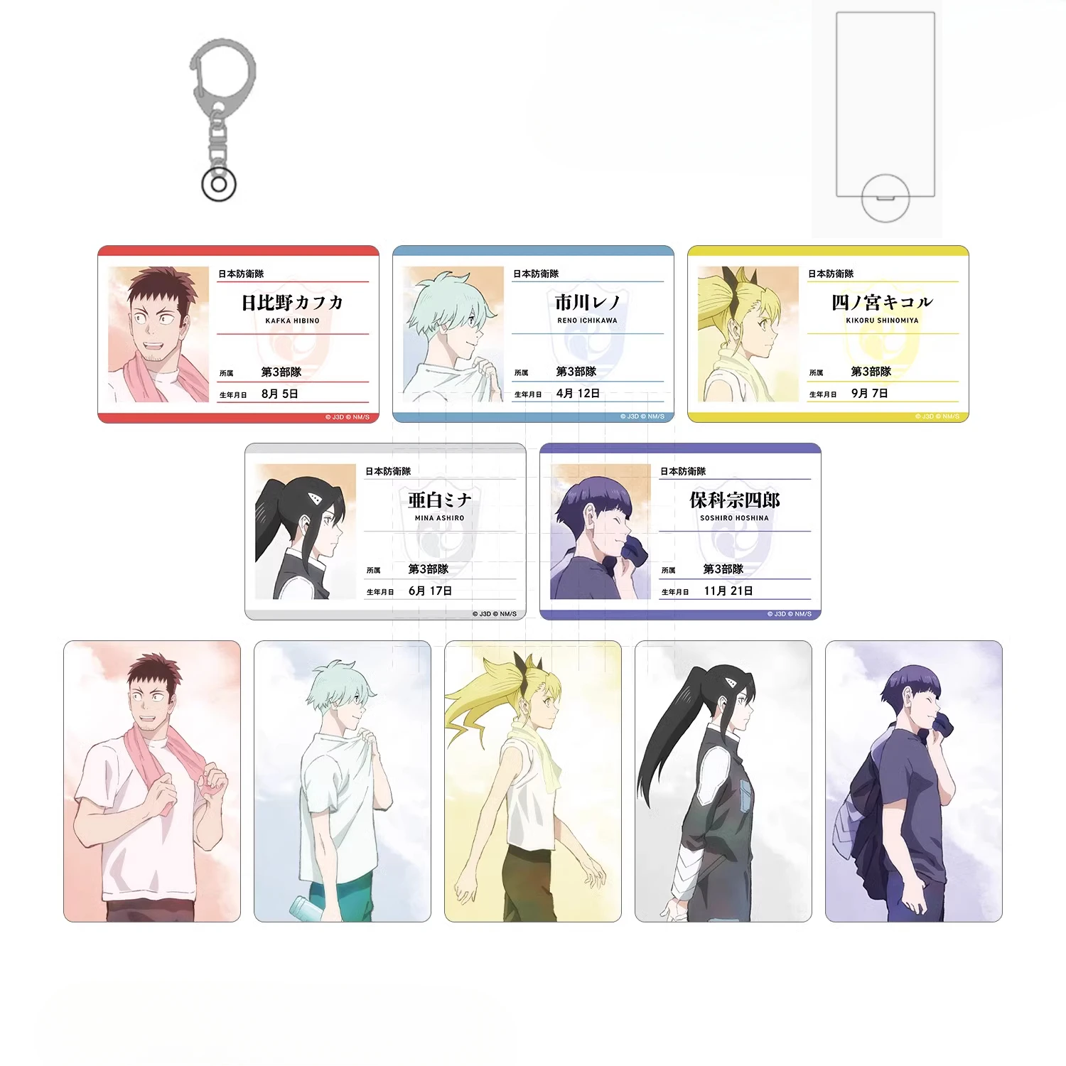 

Anime Ichikawa Ashiro Kikoru Shinomiya Game Soshiro Hoshina Kafka Hibino Acrylic Stand Figure Doll Keychain Cosplay Toy Gift