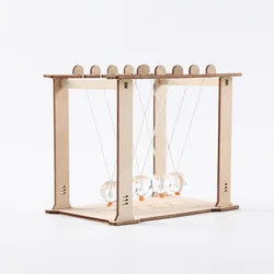 Science Technology Small Production DIY Handmade Experimental Toy Swing Ball Touch Ball Billiard Pupils Puzzle Assembly Model