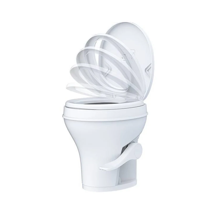 Classic RV Direct Flush Toilet,Gravity Discharge WC For RV And Motorhome Durable Sanitation Replacement For Recreational Vehicle