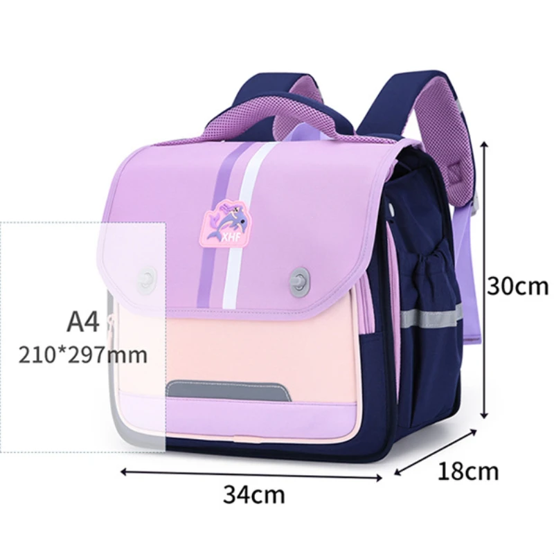 Primary School Students Schoolbag Fashion Horizontal Kids Backpack Large Capacity Lightweight Waterproof Cute School Backpack