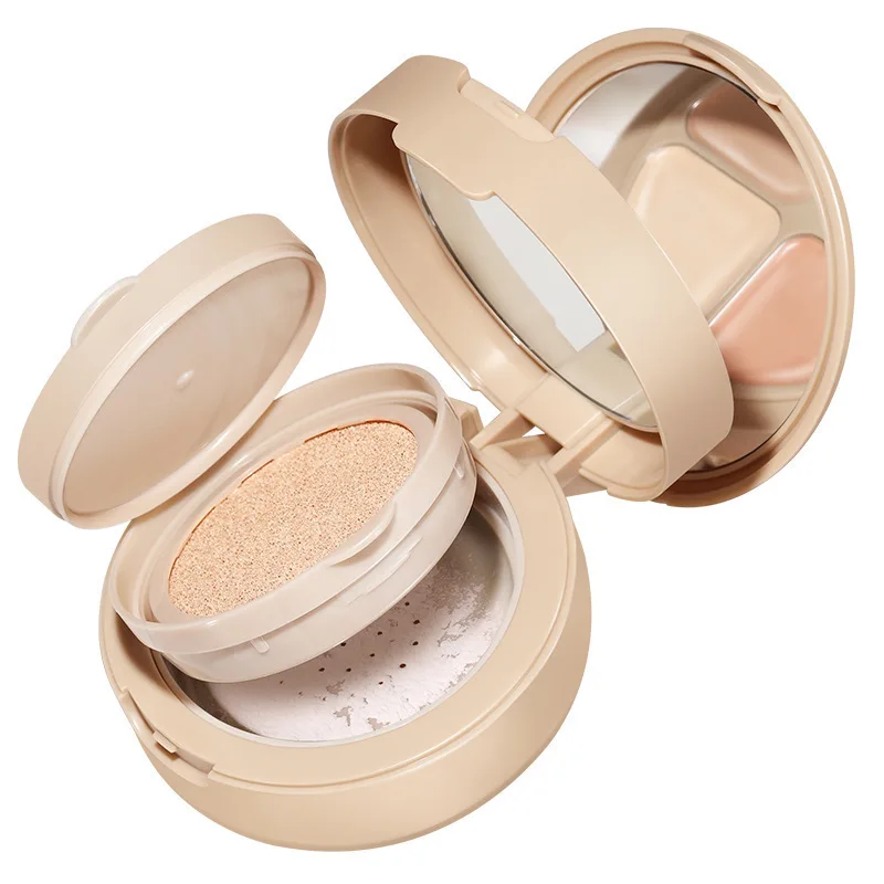 Yung Kwang Fairness 3-layer Air Cushion Cream Base Makeup 3-in-1 Oil Control Flawless Holding Makeup Concealer Setting Powder