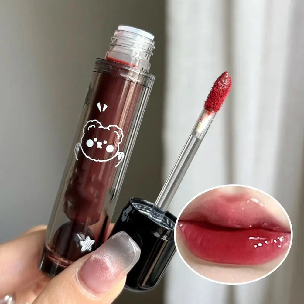 Punk Juice Red Lipgloss Black Mirror Glass Water Light Clear Lip Glaze Wodoodporna nieprzywierająca pomadka w płynie Nude Lip Tint Makeup