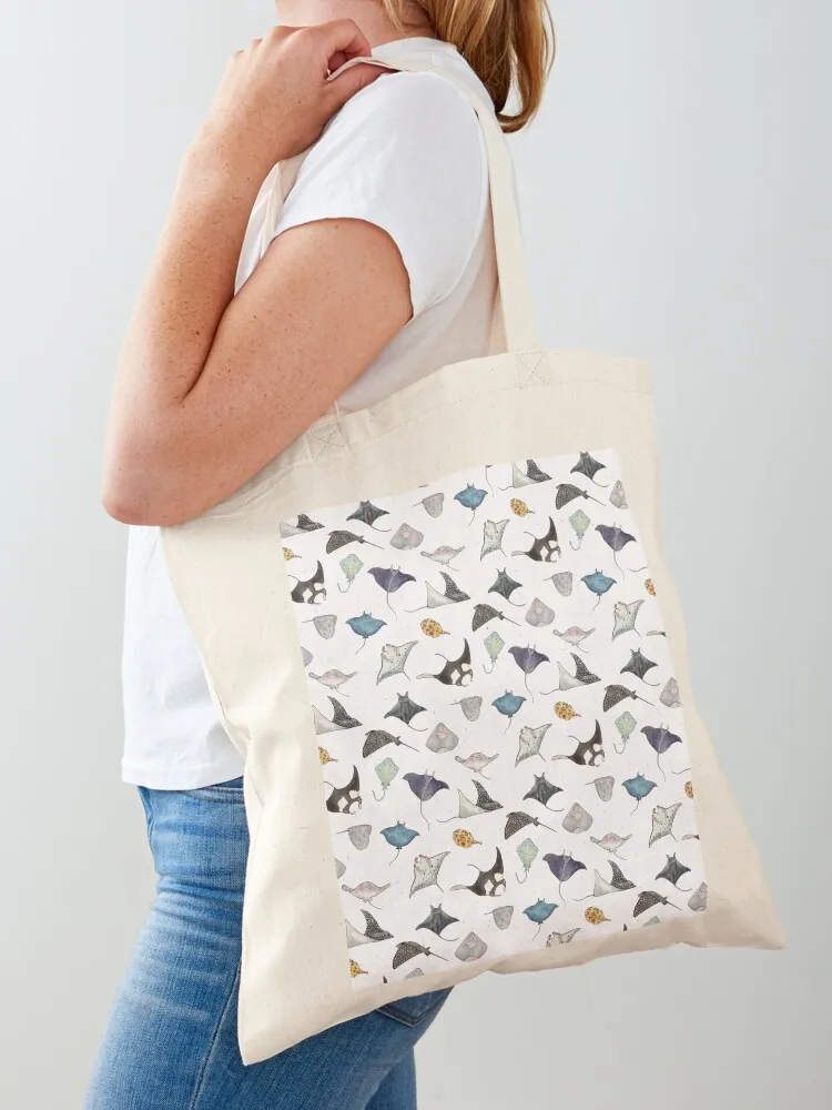 Manta Rays Tote Bag custom fabric bag sacs de shopping shopping bag