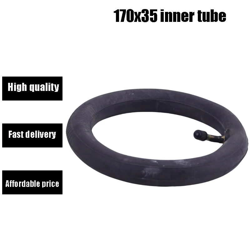 170x35 inner tube, Bent mouth inner tube, thickened 8-inch small inflatable inner liner suitable for electric scooter tire
