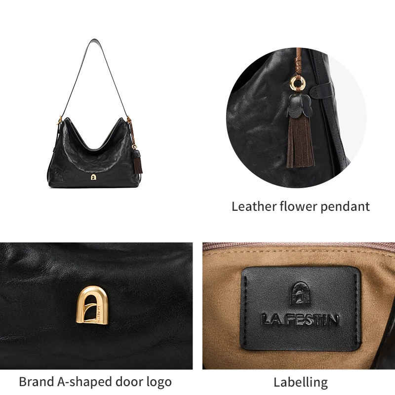 LA FESTIN オリジナル レディースバッグ 2025 トレンド ラージトートバッグ 新しいショルダーバッグ 高級ブランドバッグ ファッションハンドバッグ クロスボディバッグ